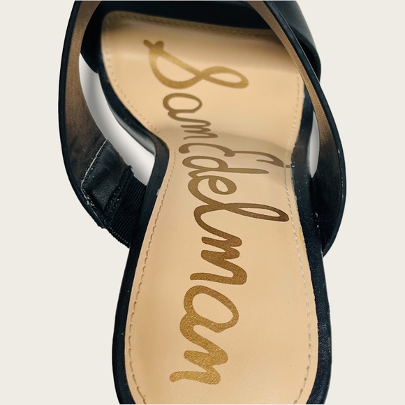 Sam Edelman Black Valerie Ankle Strap Heels Size 10 - Picture 6 of 10